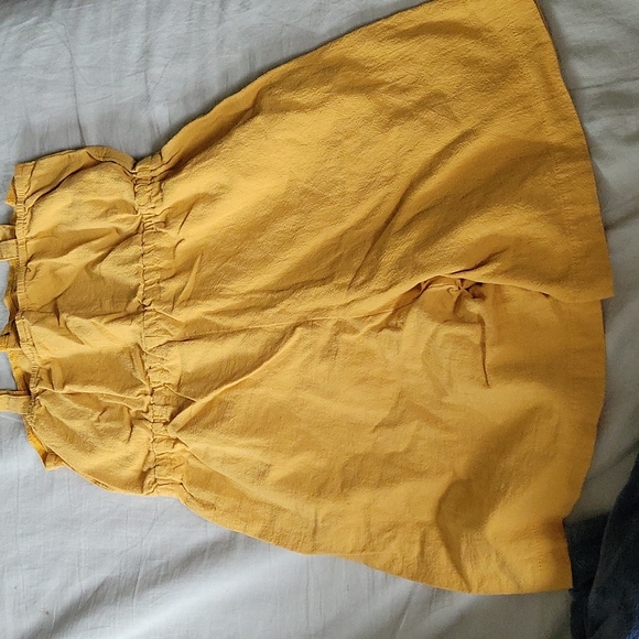 Shien Kids Yellow Mustered romper - Picture 4 of 4